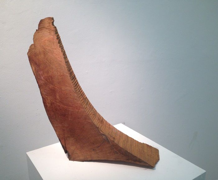 'OLD BROWN SHOE' </br> Wood          10 w x 27 h x 9 d </br> $400.00